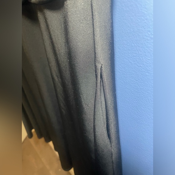 ModCloth Black Mid-Length Sleeveless Dress with Pussycat Bow/Pockets, Size 1X - Picture 4 of 6